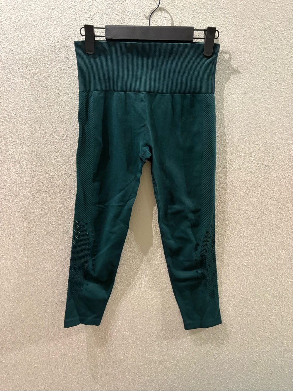 JoyLab Dark Forest Green Seamless Ribbed High Rise Leggings Size Small